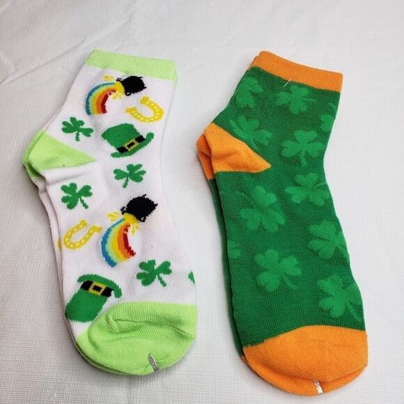 5 Pack of Lucky St Patrick Ankle Socks - Picture 3 of 5